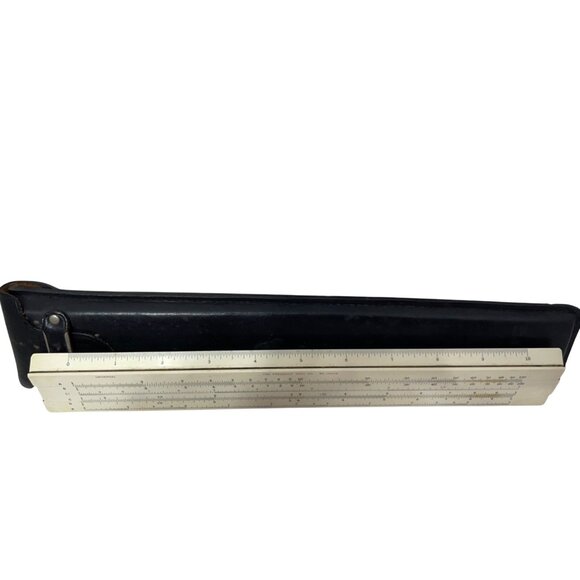 Vintage Post Slide Rule With Leather Case & Instructions - Precision Tool Collec - Picture 8 of 9